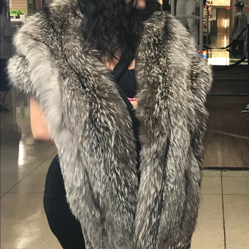 Fox real fur stole